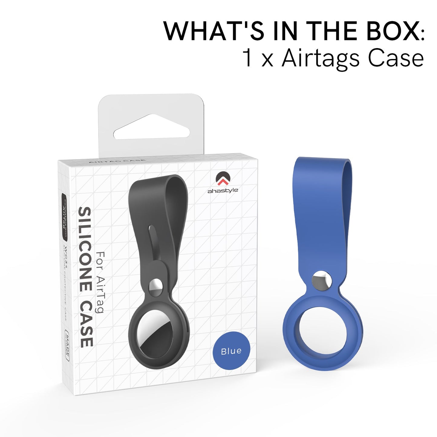 AHASTYLE WG34 Silicone Case for Apple AirTag , Scratch-resistant Bluetooth Tracker Protective Cover