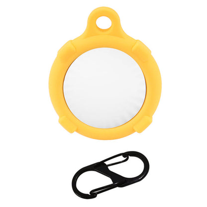 Keyring Case Holder for MOMAX Airtag Tracker Silicone Anti-Scratch Cover with Anti-lost Carabiner Buckle