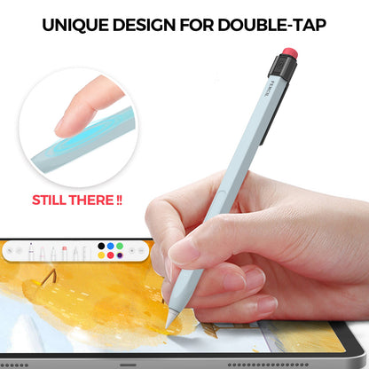 AHASTYLE PT80-2-K For Apple Pencil 2nd Generation Soft Silicone Cover Stylus Pen Anti-drop Sleeve