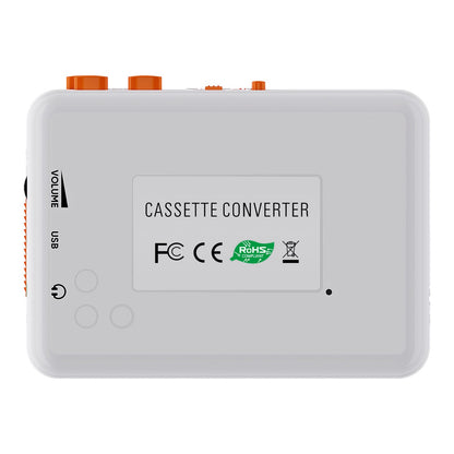 EZCAP 218SP Portable Cassette Tape to MP3 Converter Clear Stereo Walkman Cassette Player for Student