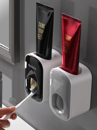 Wall-Mounted Automatic Toothpaste Dispenser & Bathroom Accessories Set