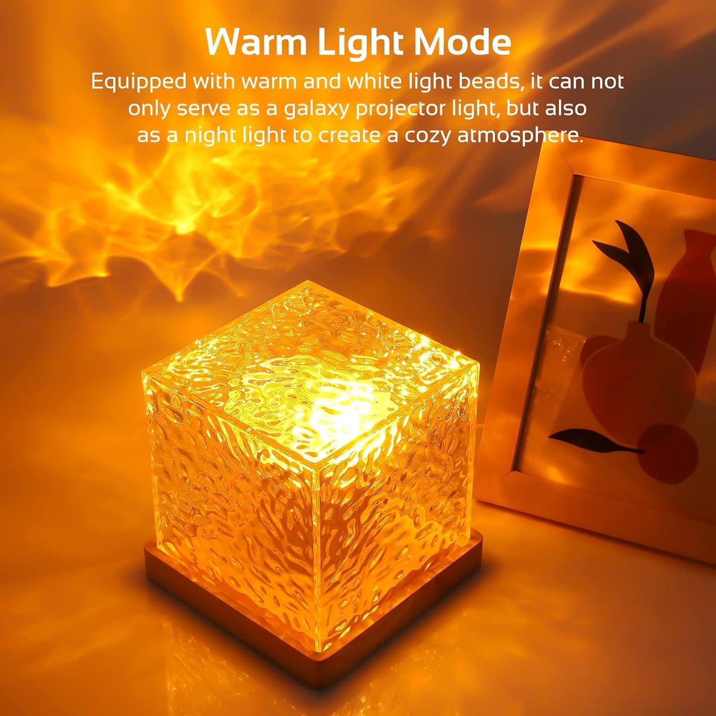 UrbanGooods: Rotating Water Ripple Night Light Aura Lamp