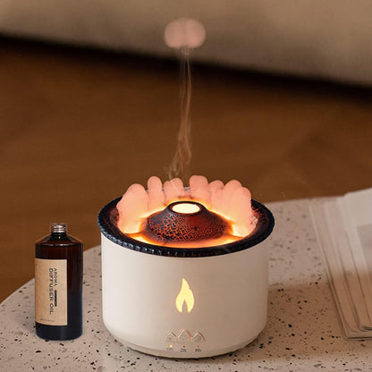 Volcano Aromatherapy Humidifier Flame & Volcano Light Timer for Bedroom