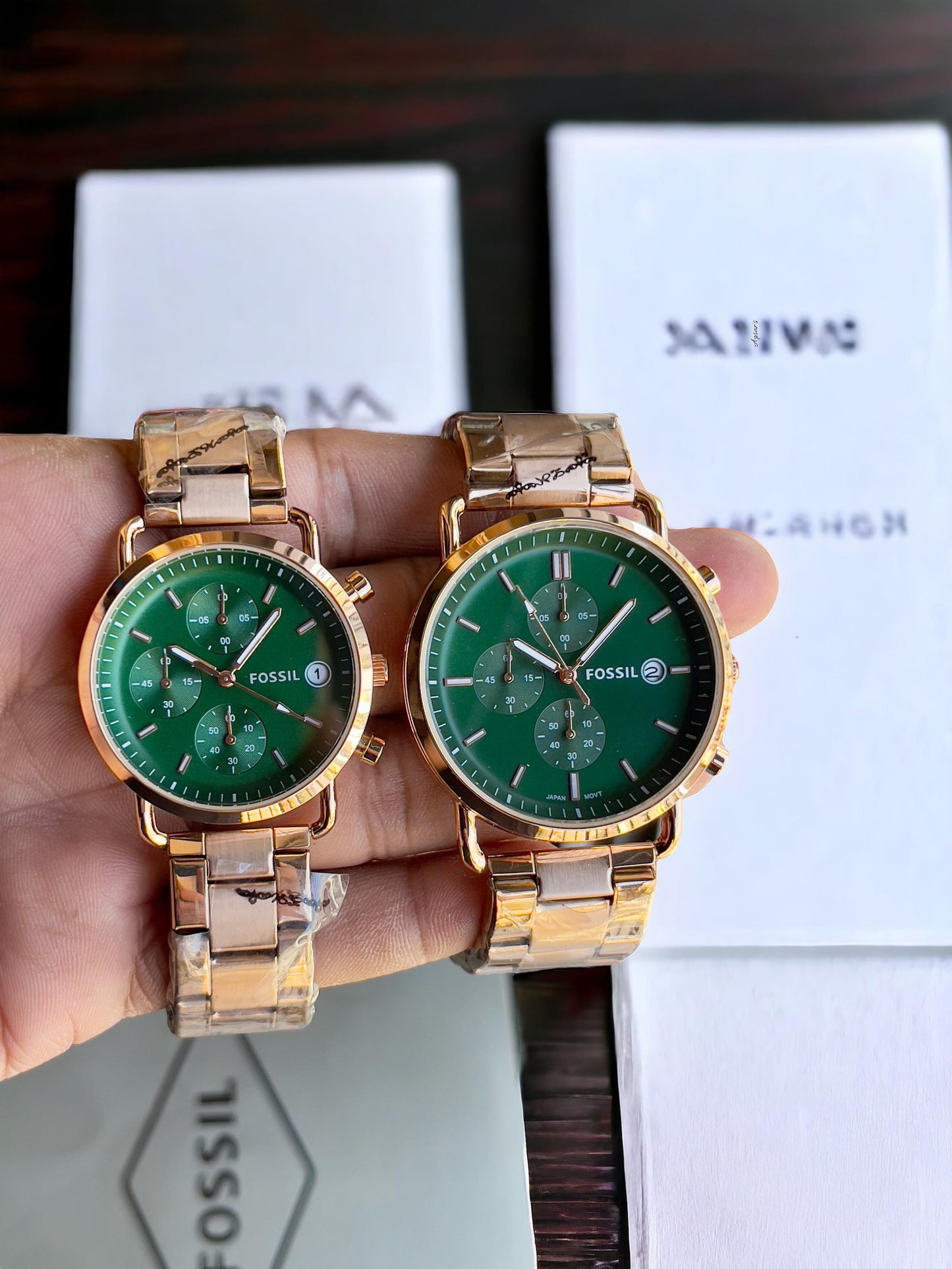 Fosil chronograph For couple