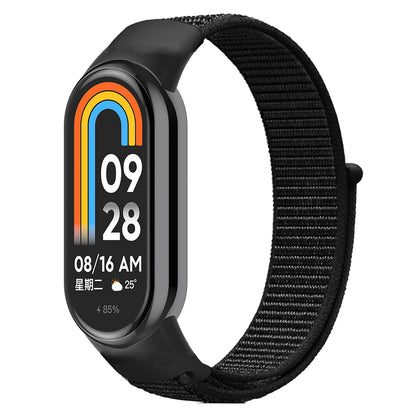 For Xiaomi Smart Band 8 Soft Nylon Watch Band Adjustable Sport Wrist Strap