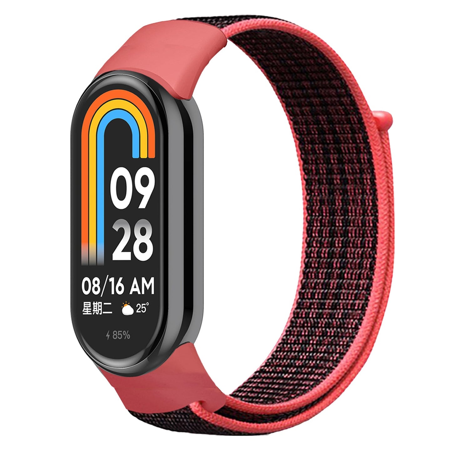 For Xiaomi Smart Band 8 Soft Nylon Watch Band Adjustable Sport Wrist Strap