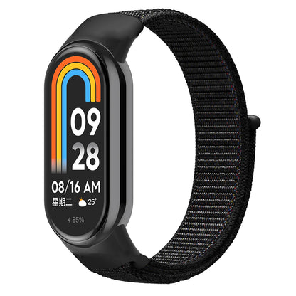 For Xiaomi Smart Band 8 Soft Nylon Watch Band Adjustable Sport Wrist Strap