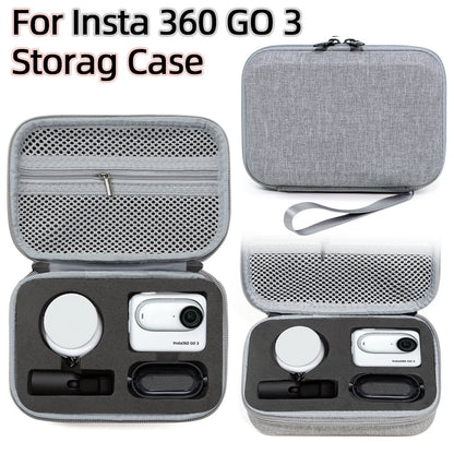 Carrying Case for Insta360 GO 3 Storage Bag Ant Cloth+EVA Mini Protective Case