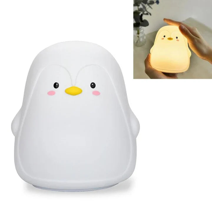 Silicone Penguin Lamp Night Light for Kids Bird Penguin Gifts for Teen Girls Boys Women Nightlight Lamp Cute Penguin Lamp Aesthetic