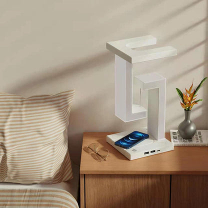 Creative Wireless Charging Suspension Table Lamp – Floating Balance Lamp for Home & Bedroom Decor