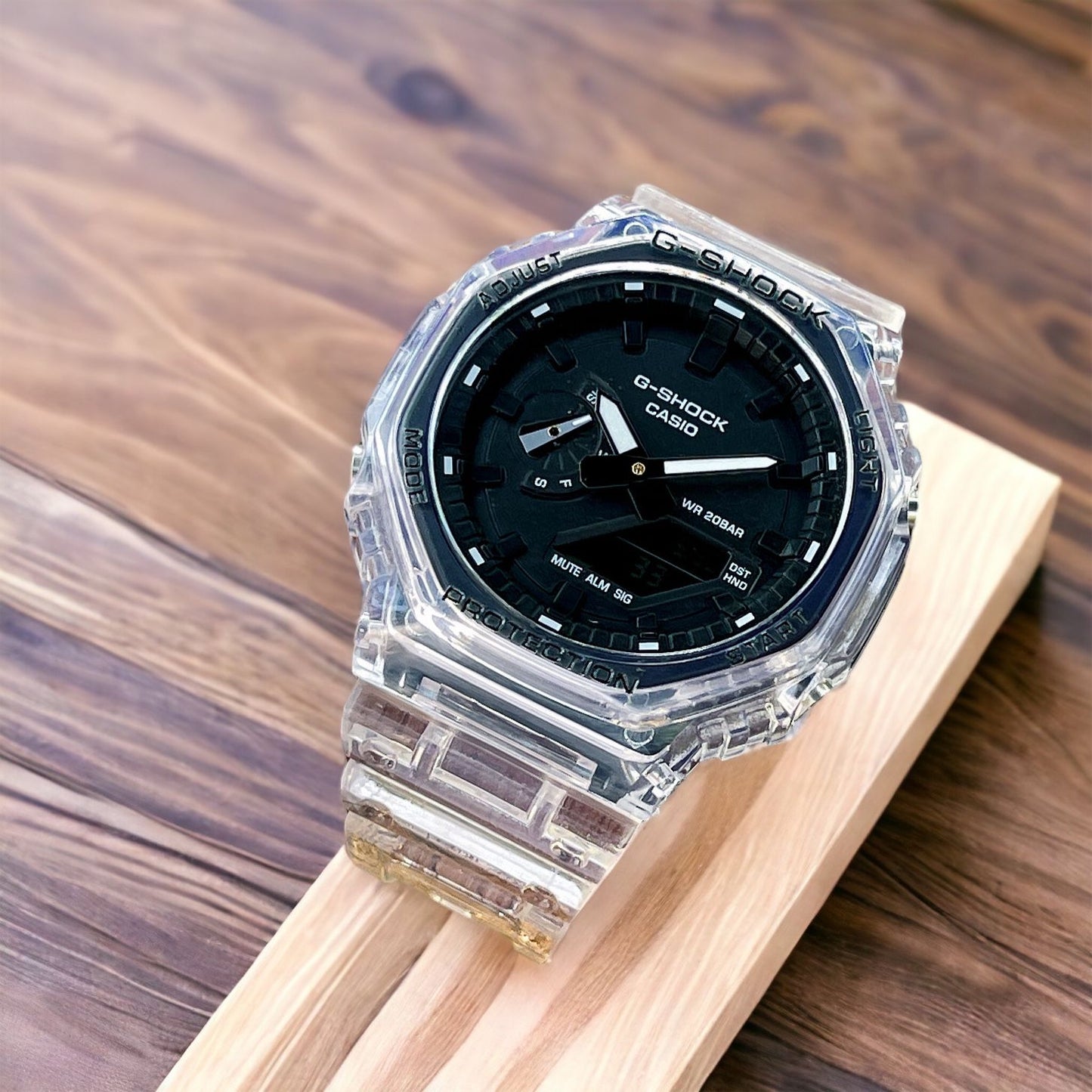 G-SHACK GA-2100 TRANSPARENT BLACK DIAL