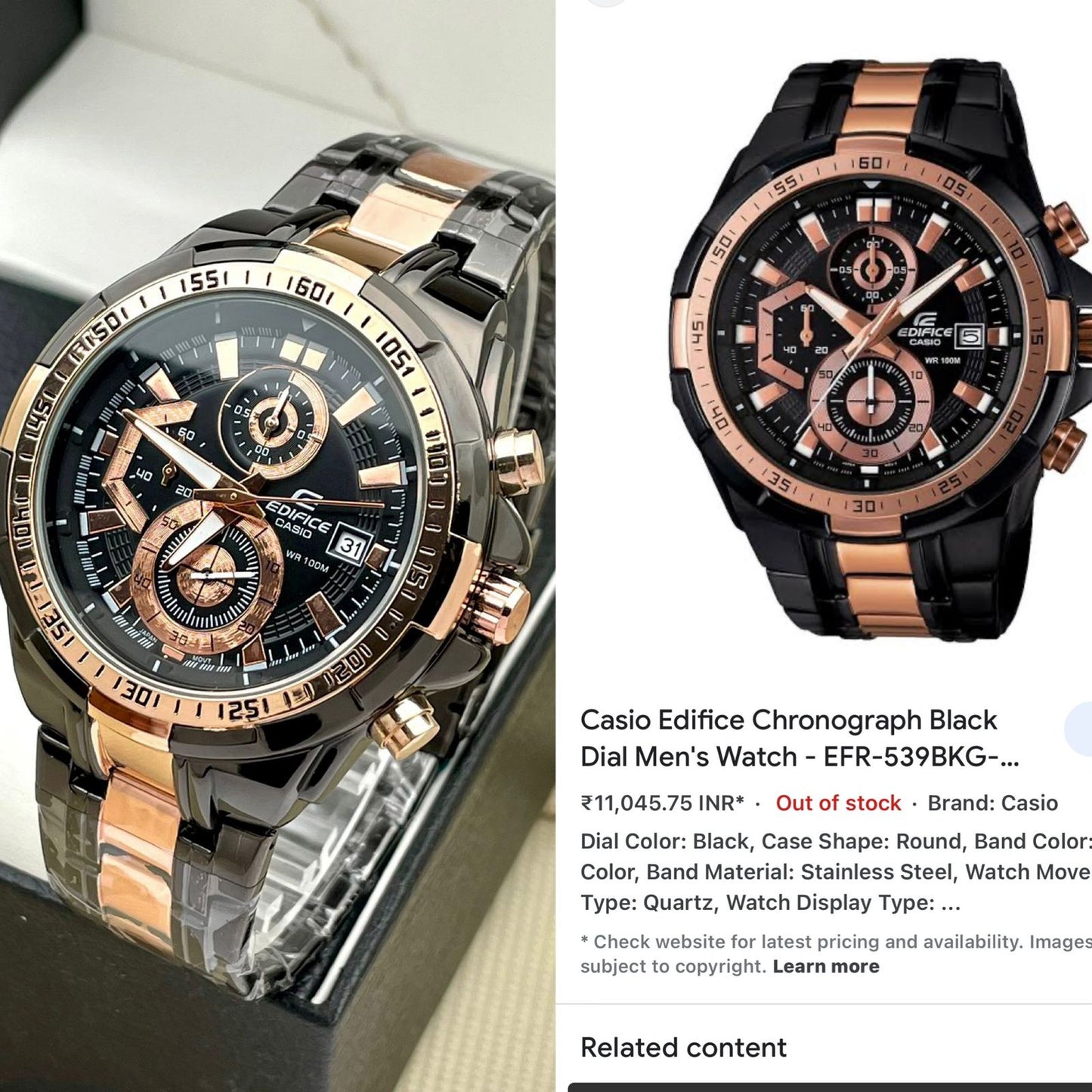 Casia Edifice EFR-539