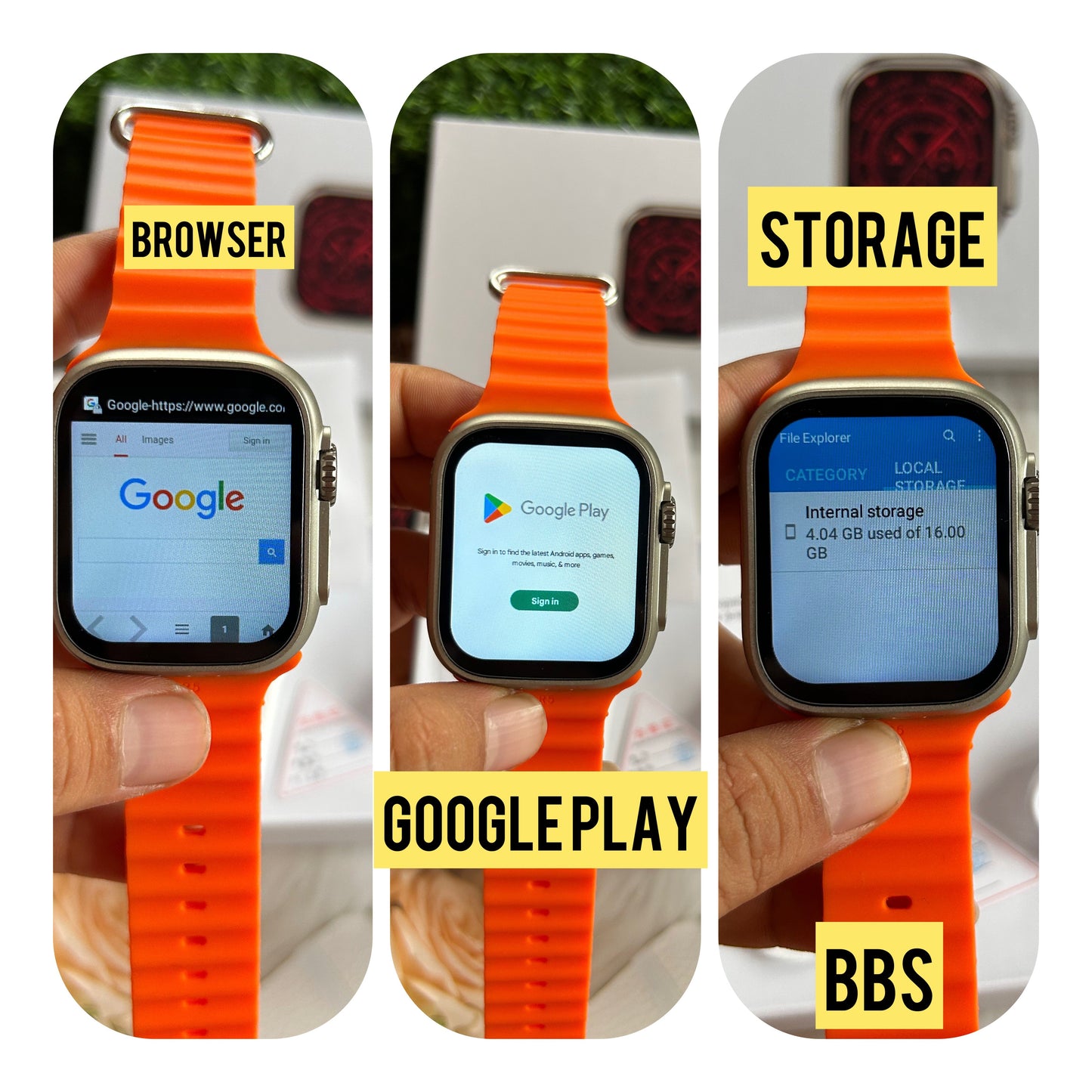 S8 Ultra 4g Android Smartwatch with Sim Cards