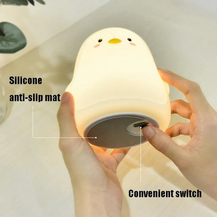 Silicone Penguin Lamp Night Light for Kids Bird Penguin Gifts for Teen Girls Boys Women Nightlight Lamp Cute Penguin Lamp Aesthetic